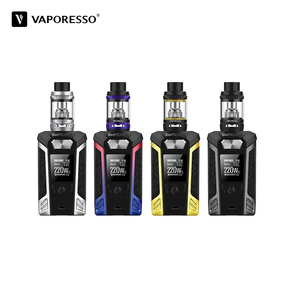 Switcher 220 kit de vapeo con NRG tank de 5ML (color Rojo-azul) de VAPORESSO