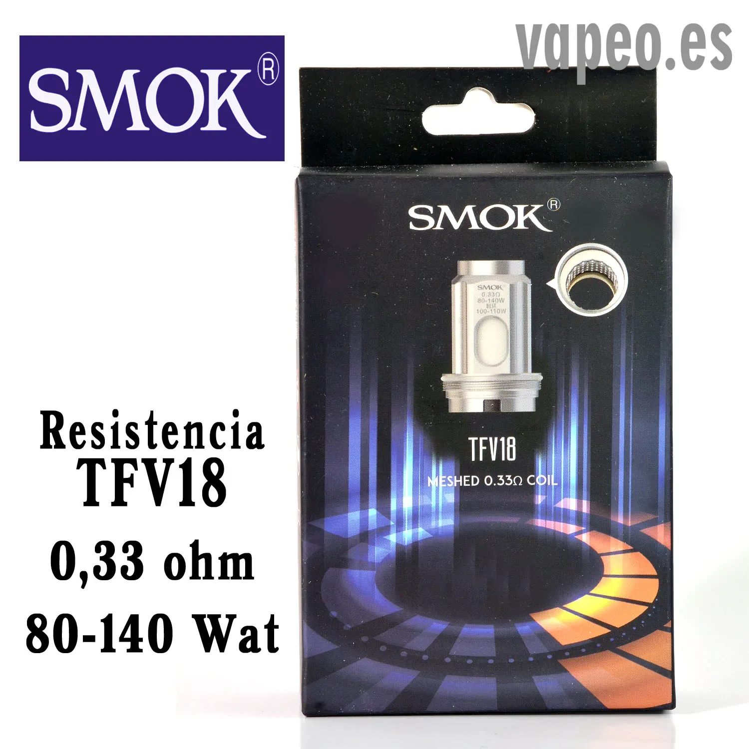 TFV18 Resistencia 0,33 ohm de Smok