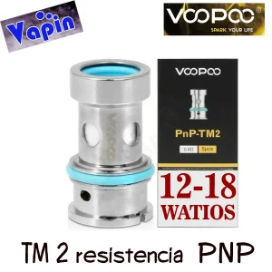 TM2 Coil. Resistencia PNP 1 ohm 12-18w de VOOPOO