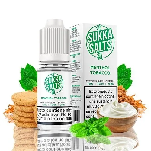 Tobacco Menthol Nic salt 10ml de Sukka Salts eliquids