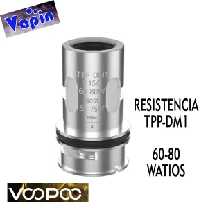 TPP DM1 Coil 0,15 ohm (60-80 w) de Voopoo (unidad)