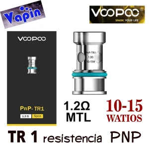 TR1 Coil. Resistencia PNP 1,2 ohm 10-15w de VOOPOO