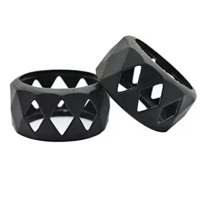 VAPE BAND NEGRA BUBBLE DIAMOND 24-28MM (GOMA SILICONA ATO ANCHA) Unidad