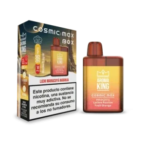 Vaper Desechable Aroma King Cosmic Max Lychee Passion Fruit Orange