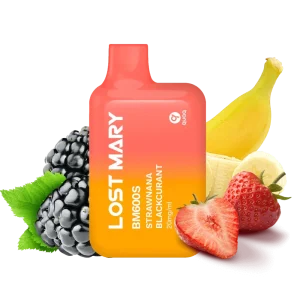 Vaper Desechable Lost Mary BM600s Strawnana Blackcurrant 20mg