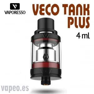 Veco Tank Plus (negro) Atomizador de VAPORESSO