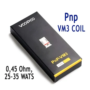 VM3 Coil Resistencia PNP 0.45ohm 25-35W de VOOPOO (unidad)