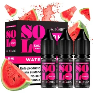Watermelon 3x10ml Solo Salts by Bombo