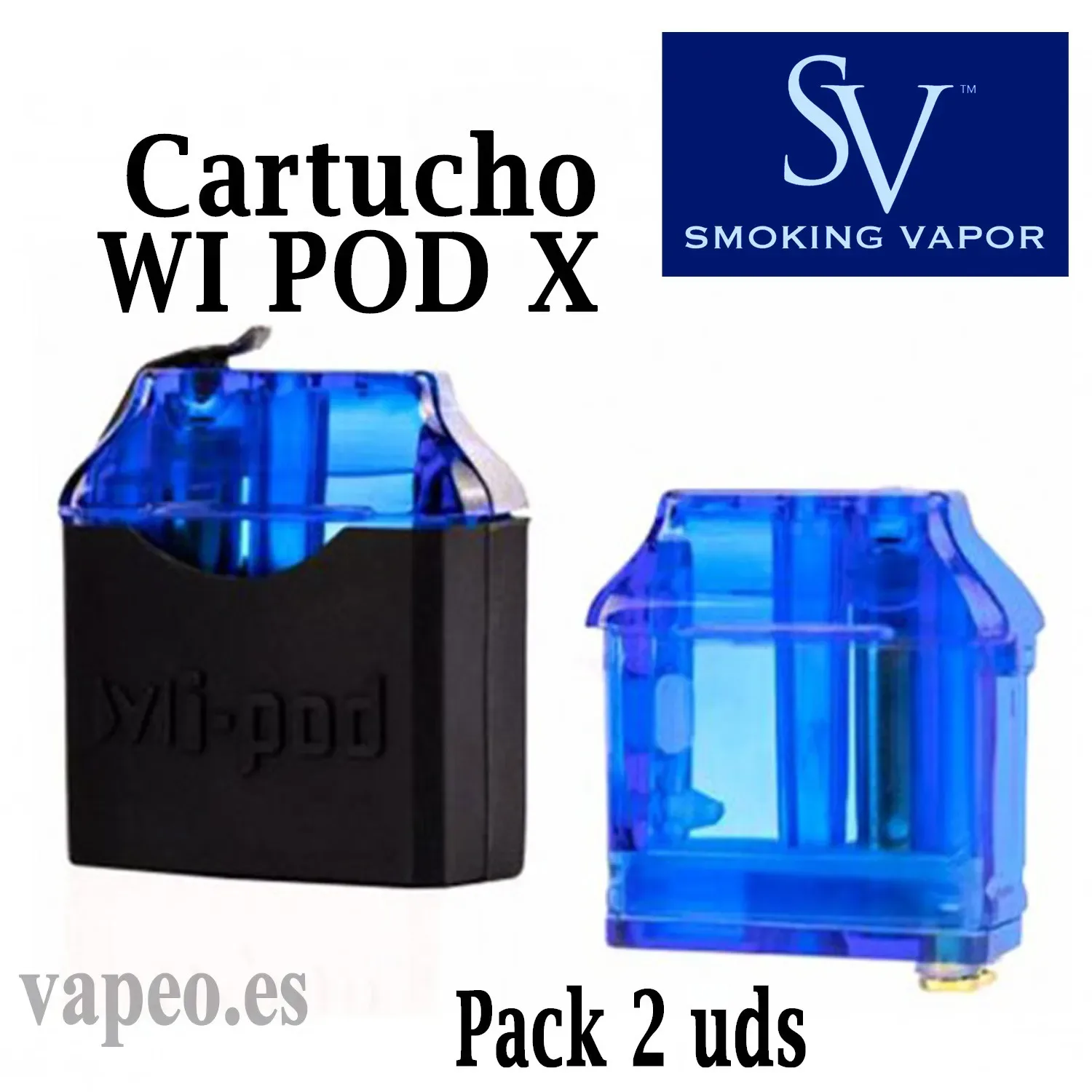 Wi pod x cartucho azul (2uds) smoking vapor - Image 2