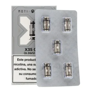 X35 COIL RESISTENCIA xcoil 0,35 OHM (25-35w) MOTI (unidad)