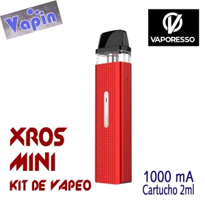 Xros Mini Kit de vapeo 1000mA 2ml (Cherry Red) de Vaporesso