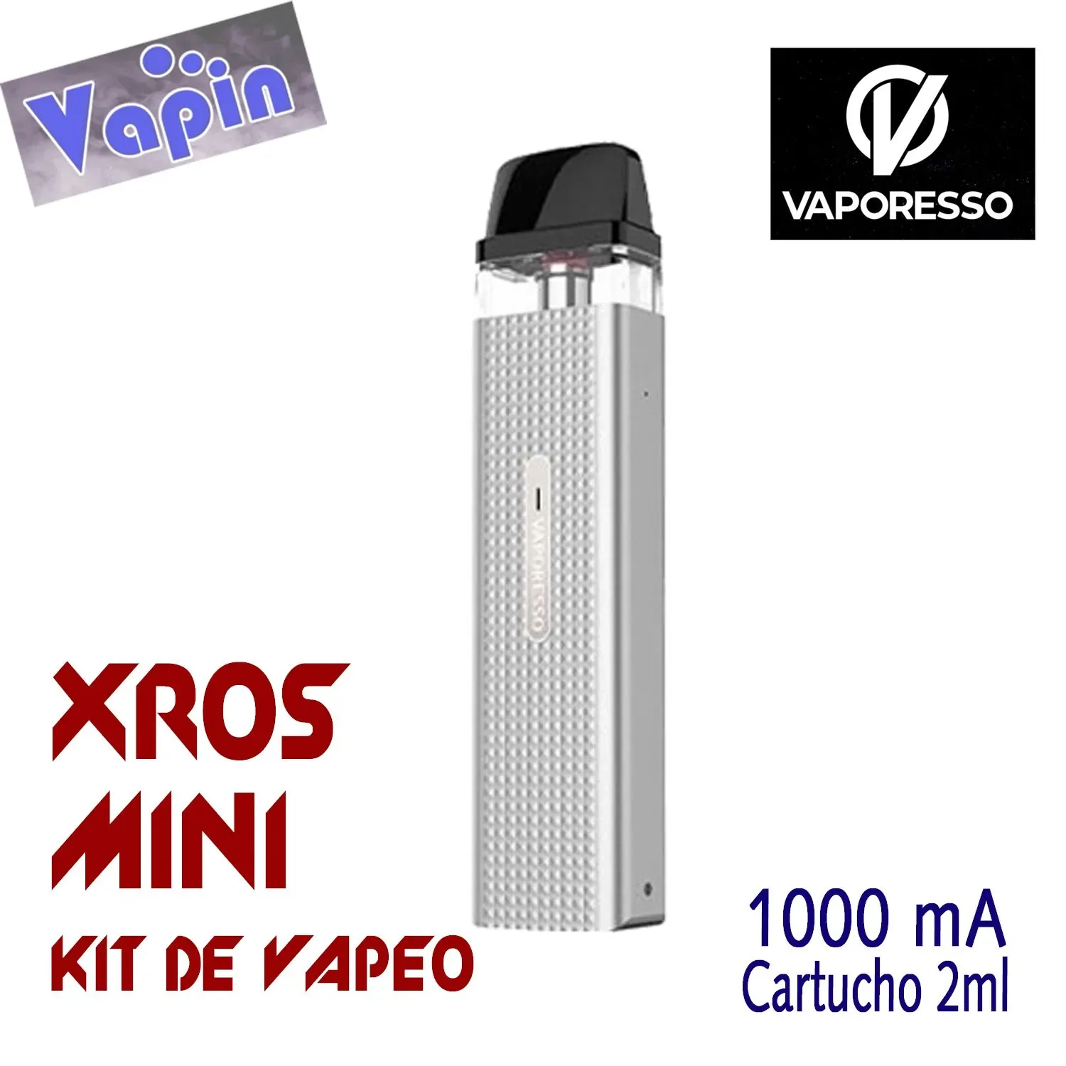 Xros Mini Kit de vapeo 1000mA 2ml (Silver) de Vaporesso